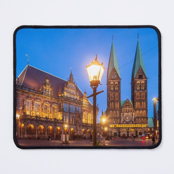 Item preview, Old Town Hall with Cathedral and Market Square at dusk, Bremen designed and sold by Torsten Krüger.
