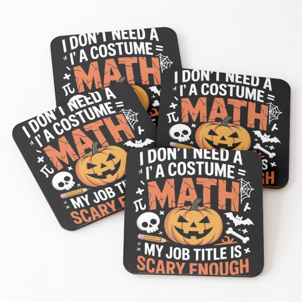 Item preview, I Don't Need A Costume I'm A Math Teacher Halloween designed and sold by RoyTill0Art.
