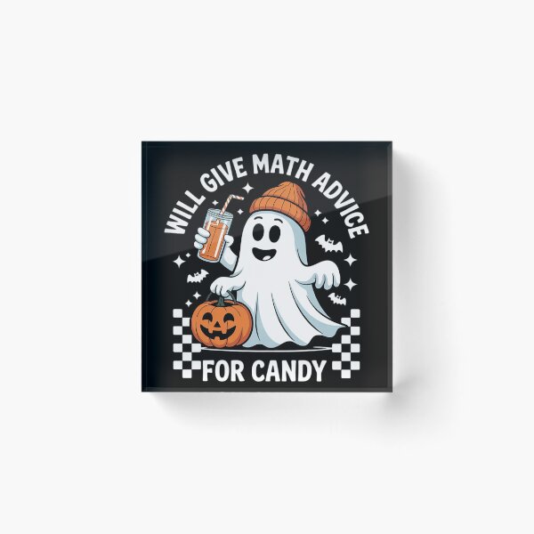 Item preview, Math Teacher Halloween Ghost Math Lover Teachers Woman designed and sold by RoyTill0Art.