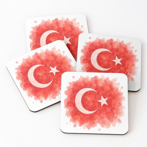Item preview, Turkish Flag Watercolor – Red Abstract Turkey Design Inspired by Istanbul & Turkish Nation designed and sold by Globalcitytees.