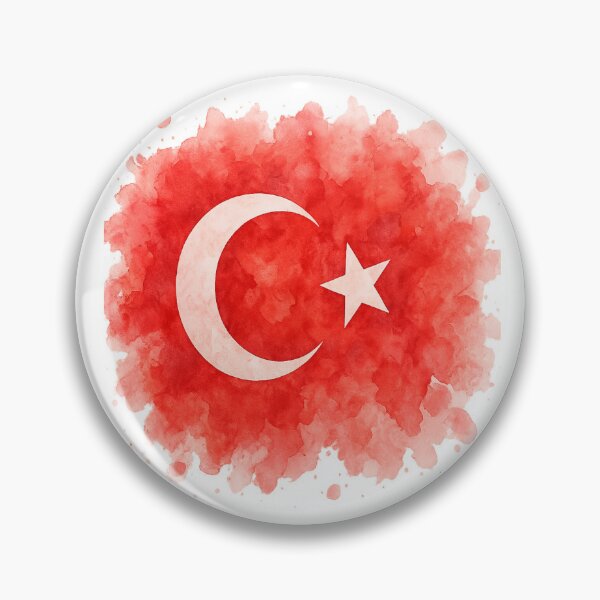 Item preview, Turkish Flag Watercolor – Red Abstract Turkey Design Inspired by Istanbul & Turkish Nation designed and sold by Globalcitytees.