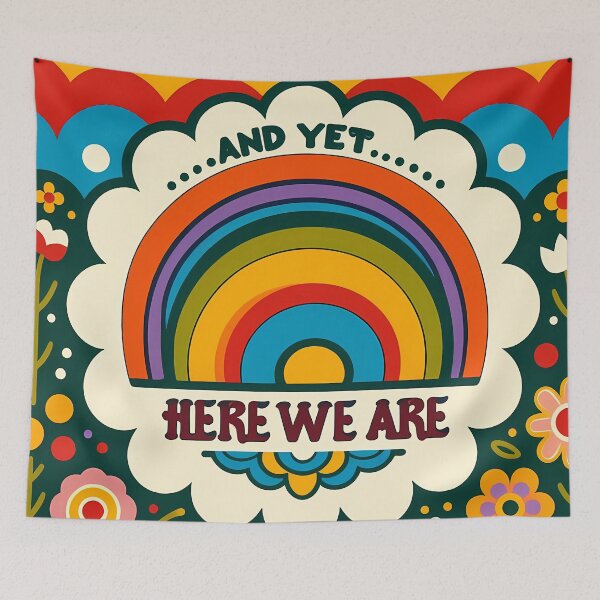 Item preview, And Yet… Here We Are – Words With Meaning – Scandinavian Folk Art by heidiannemorris © designed and sold by FOLK ART FUSION by heidiannemorris.
