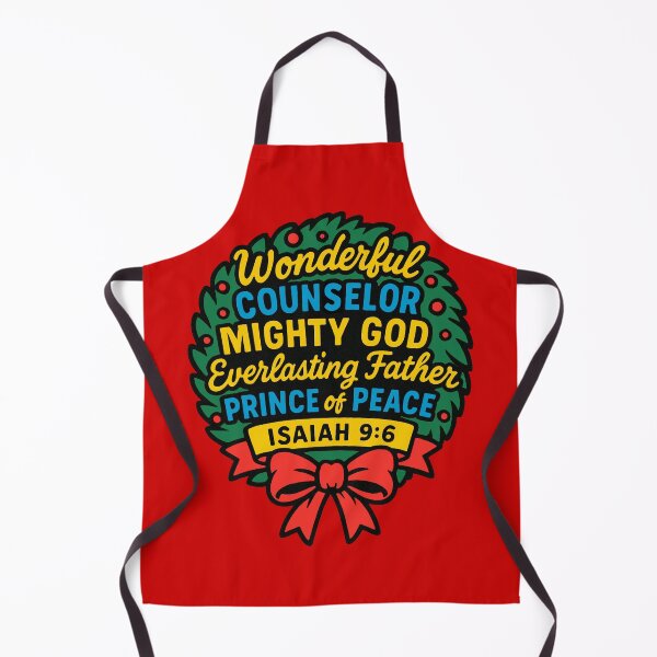 Item preview, Isaiah 9:6 Wonderful Counselor Mighty God Everlasting Father Prince of Peace designed and sold by plushism.