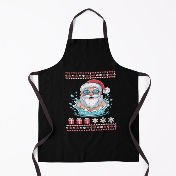 Item preview, Ugly Christmas Santa Claus Swimmer Swimming Merry Xmas designed and sold by VladimiaPutin.