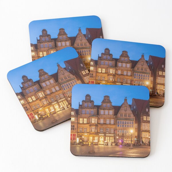 Item preview, Historic houses on Bremen's market square at dusk designed and sold by Torsten  Krüger.
