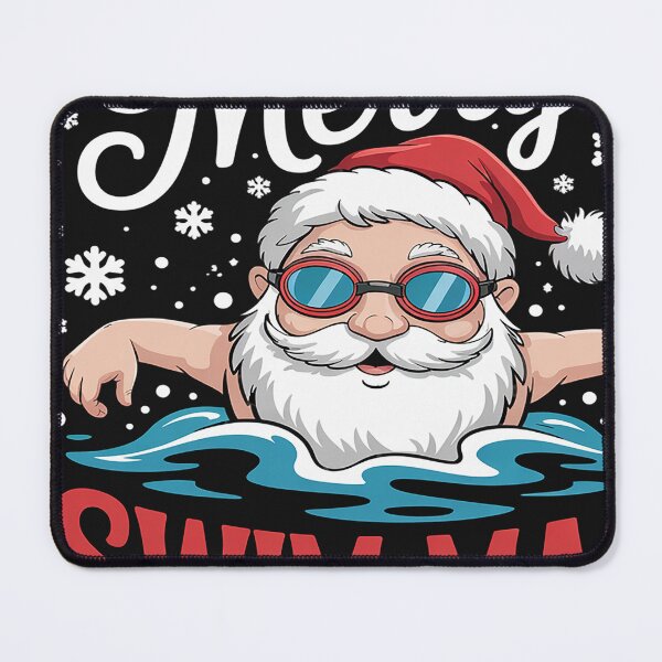 Item preview, Ugly Christmas Swimmer Merry Swim-Mas Santa Claus Swimming designed and sold by VladimiaPutin.