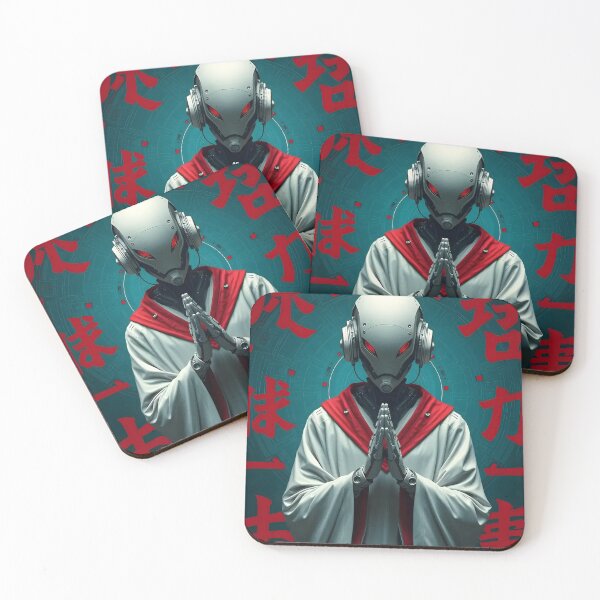 Item preview, Cybernetic Monk in Silent Digital Prayer designed and sold by RadishWerks.