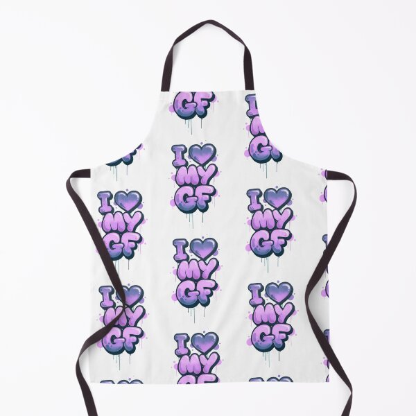 Item preview, Purple Graffiti I Love My GF designed and sold by Panda Creative Studio.