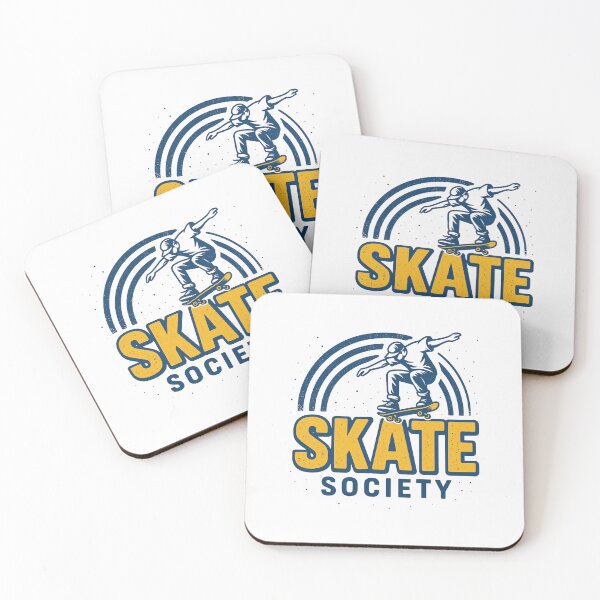 Item preview, Skate Society – Retro Skater Jump Logo Design designed and sold by BRONX71.