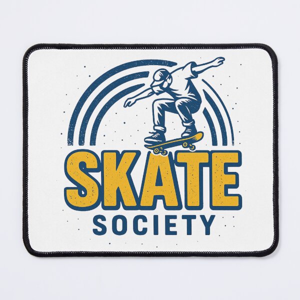 Item preview, Skate Society – Retro Skater Jump Logo Design designed and sold by BRONX71.