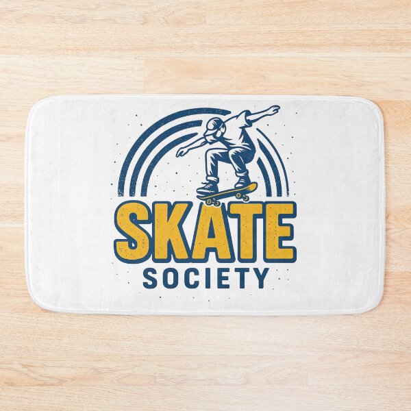Item preview, Skate Society – Retro Skater Jump Logo Design designed and sold by BRONX71.