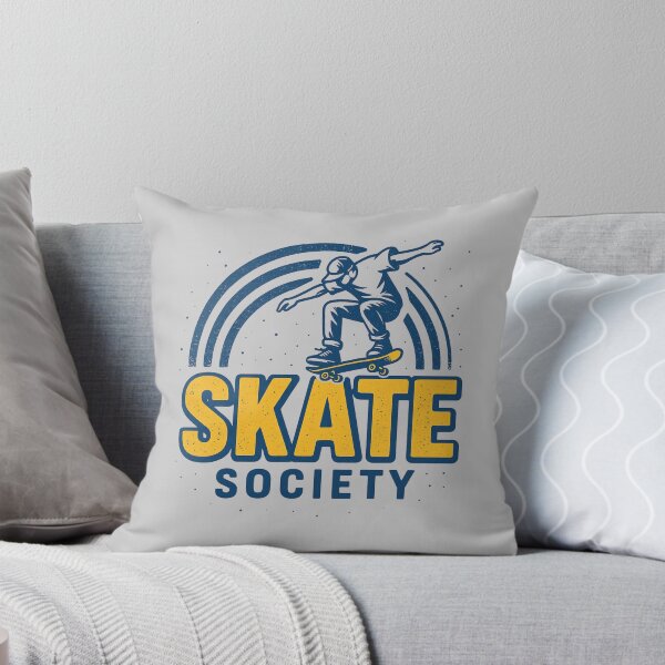 Item preview, Skate Society – Retro Skater Jump Logo Design designed and sold by BRONX71.