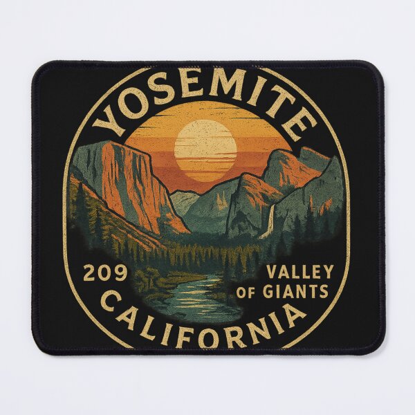 Item preview, Yosemite, California – 209 Valley of Giants Retro National Park designed and sold by Laughprints.