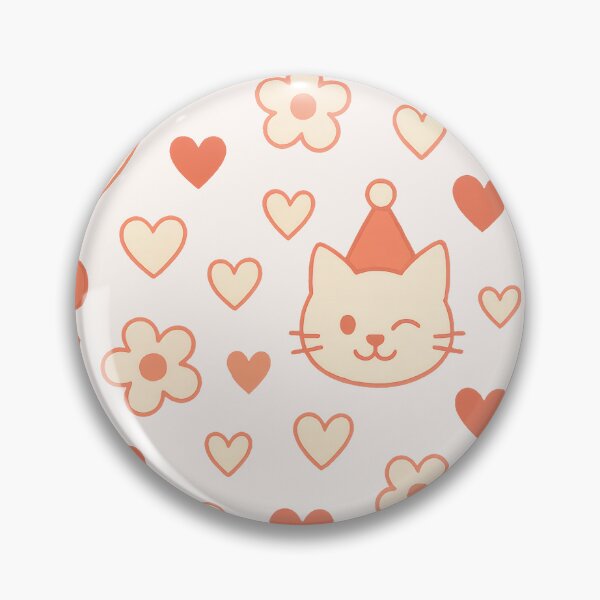 Item preview, Minimalist Valentine Pattern – Hearts, Flowers and Cute Animals designed and sold by Ombrya.