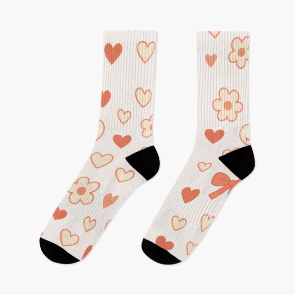 Item preview, Minimalist Valentine Pattern – Hearts, Flowers and Cute Animals designed and sold by Ombrya.