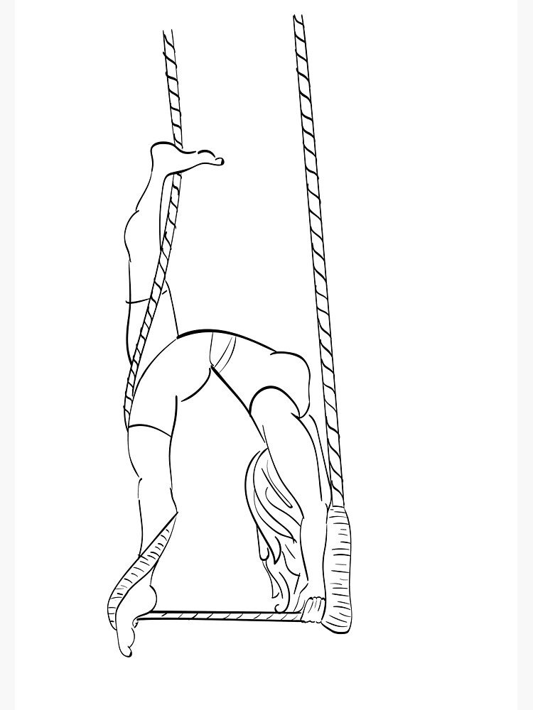 trapeze-artist-poster-by-ayelenself-redbubble