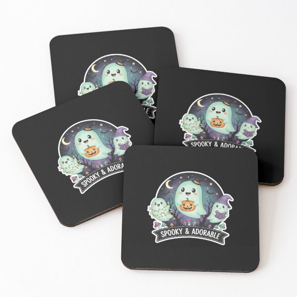 Item preview, Cute Spooky Ghost Trio Halloween Art designed and sold by Ekracreatives.