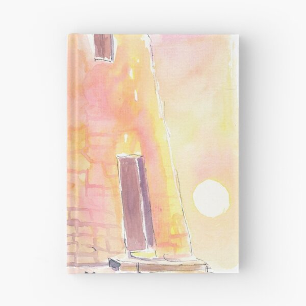 Item preview, Charming Greek Island Windmill Mediterranean at Sunset with Cats designed and sold by artshop77.