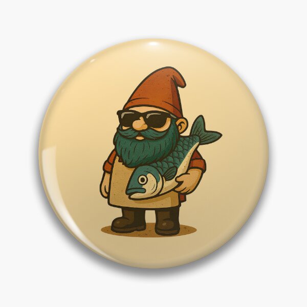 Item preview, The Fishing Gnome! designed and sold by Cookies Rider Store.