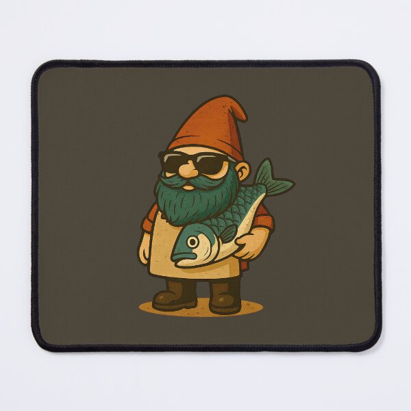 Item preview, The Fishing Gnome! designed and sold by Cookies Rider Store.