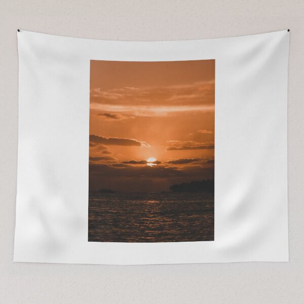 Item preview, Cloudy Sunset Calm Water Photographic Print designed and sold by Mother-Nature65.