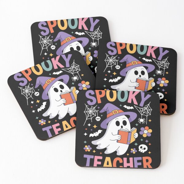 Item preview, Groovy Spooky Teacher Ghost Floral Teacher Halloween 1 designed and sold by RoyTill0Art.