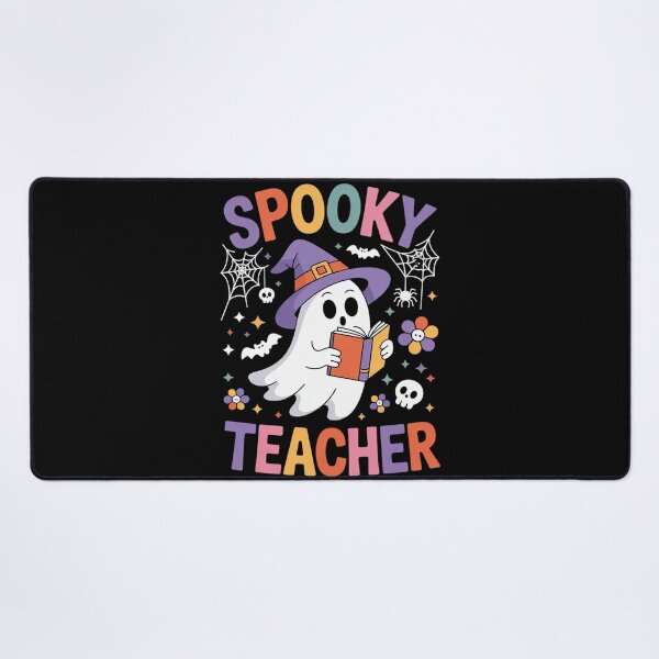 Item preview, Groovy Spooky Teacher Ghost Floral Teacher Halloween 1 designed and sold by RoyTill0Art.