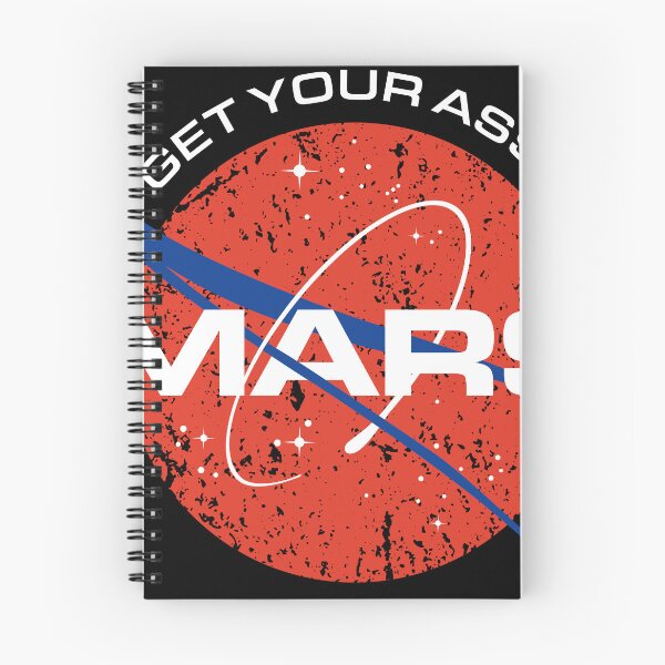 Item preview, MARS – Total Recall Red Planet Program (Distressed NASA Parody) designed and sold by redwane.
