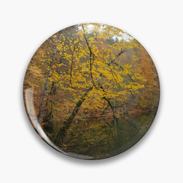 Item preview, Autumn Forest Lake Scene Photographic Print designed and sold by Mother-Nature65.