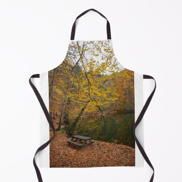 Item preview, Autumn Forest Lake Scene Photographic Print designed and sold by Mother-Nature65.