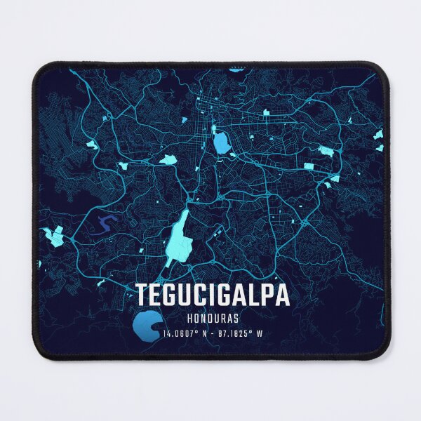 Item preview, Tegucigalpa Midnight City Map designed and sold by HomeLivingCo.