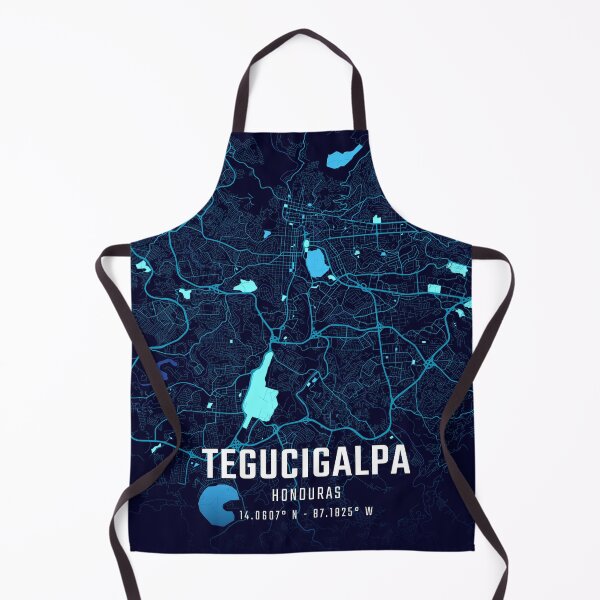 Item preview, Tegucigalpa Midnight City Map designed and sold by HomeLivingCo.