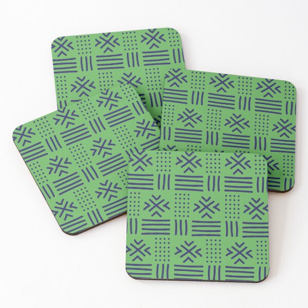 Item preview, African textile pattern - Green Bogolan designed and sold by Wolagno.
