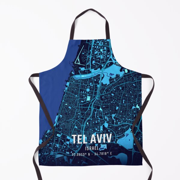 Item preview, Tel Aviv Midnight City Map designed and sold by HomeLivingCo.