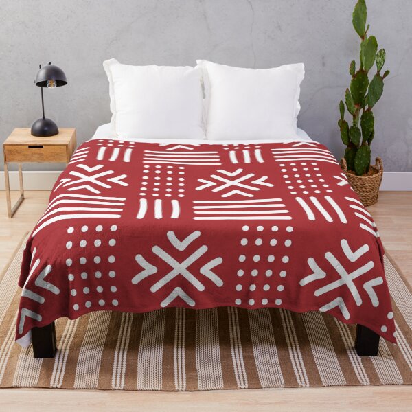 Item preview, African textile pattern - Red Bogolan designed and sold by Wolagno.