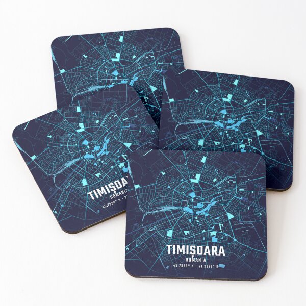 Item preview, Timișoara Midnight City Map designed and sold by HomeLivingCo.