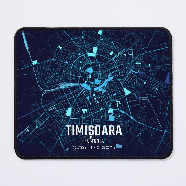 Item preview, Timișoara Midnight City Map designed and sold by HomeLivingCo.