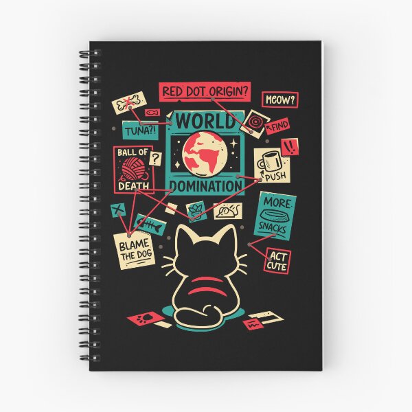 Item preview, Cat Master Plan - Evil Kitten designed and sold by Snouleaf.