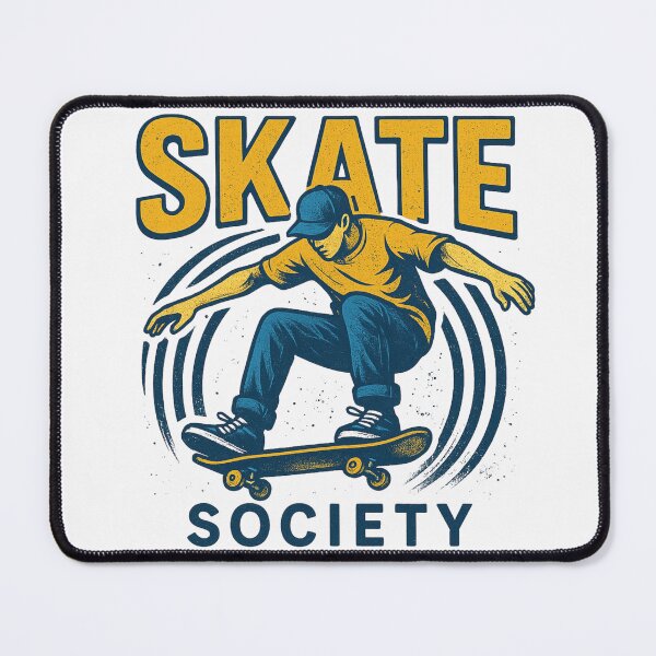 Item preview, Skate Society – Dynamic Retro Skateboarding Illustration designed and sold by BRONX71.