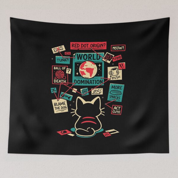 Item preview, Cat Master Plan - Evil Kitten designed and sold by Snouleaf.