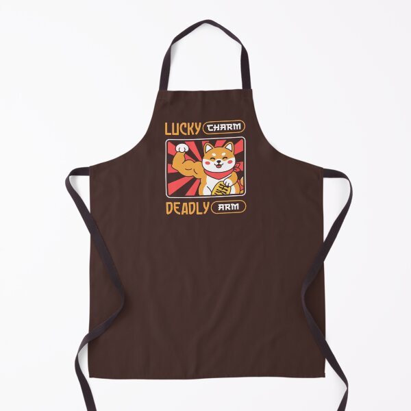 Item preview, Lucky Charm Deadly Arm - Flexing Shiba Inu Japanese Dog Gym Fitness designed and sold by Brogress Project.