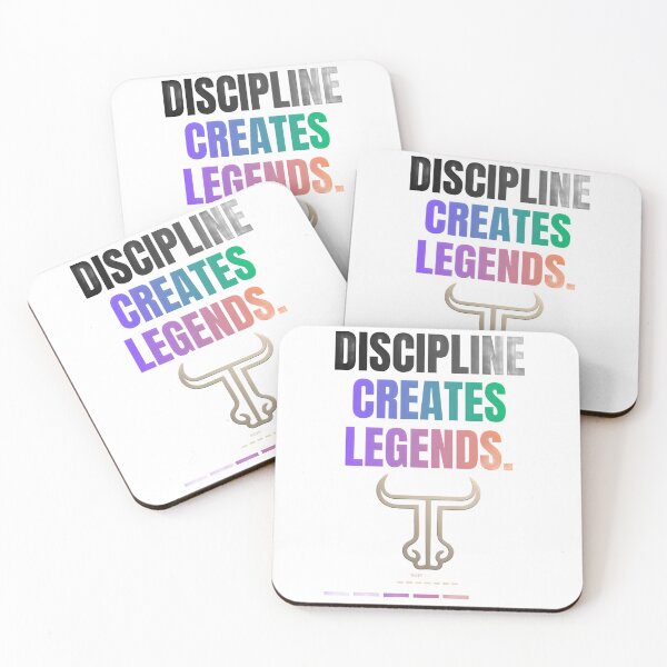 Item preview, Discipline Creates Legends – Motivational Fitness Quote designed and sold by TES TOSTE RON.