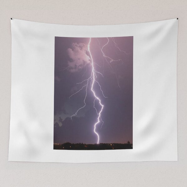 Item preview, Lightning Strike View Photographic Print designed and sold by Mother-Nature65.
