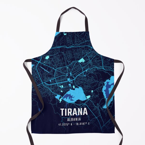 Item preview, Tirana Midnight City Map designed and sold by HomeLivingCo.