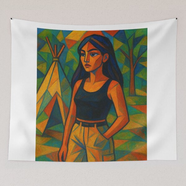 Item preview, The Silent Plains Girl designed and sold by boheliuodesign.