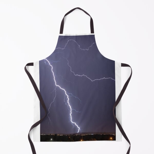 Item preview, Lightning Strikes Over City Photographic Print designed and sold by Mother-Nature65.
