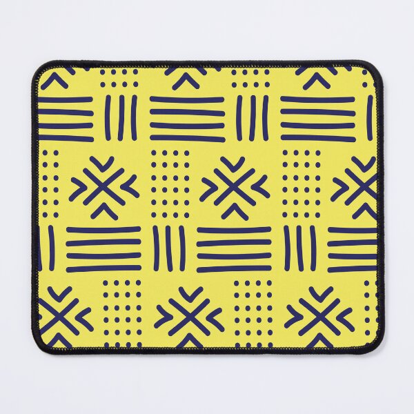 Item preview, African textile pattern - Yellow Bogolan designed and sold by Wolagno.