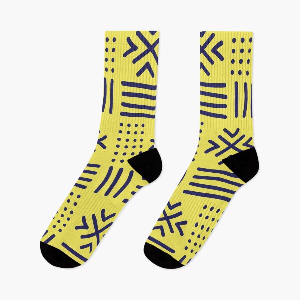 Item preview, African textile pattern - Yellow Bogolan designed and sold by Wolagno.