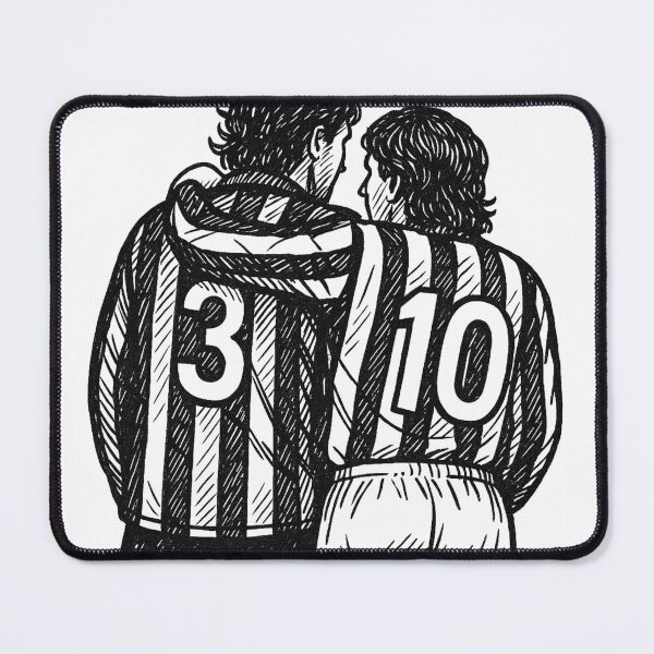 Item preview, Del Piero, Maldini, Juventus, Milan, Classic Football Moment designed and sold by LMAGARMENTS.