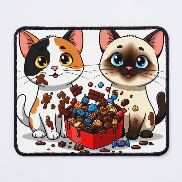 Item preview, Chocolate Mess Cats | Funny Kittens & Box of Sweets Indulgence designed and sold by meesub.